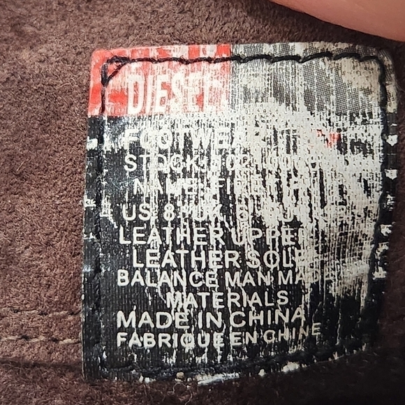 DIESEL Firetip  Stiletto Suede Leather Ankle Boot, Carmel Brown, US Women's 8 - Picture 5 of 7